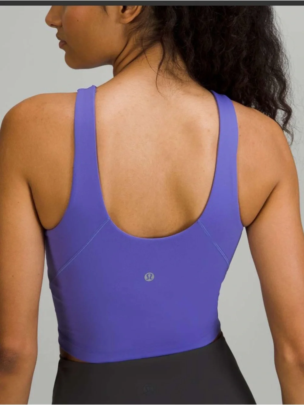 Lululemon charged indigo Purple Women's Cropped Tank Top sz 10